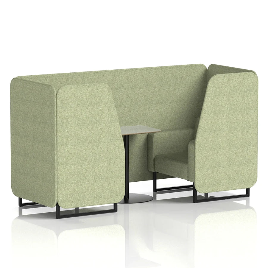 Brixworth Booth in Single Tone - 2 Seater with Grey Table