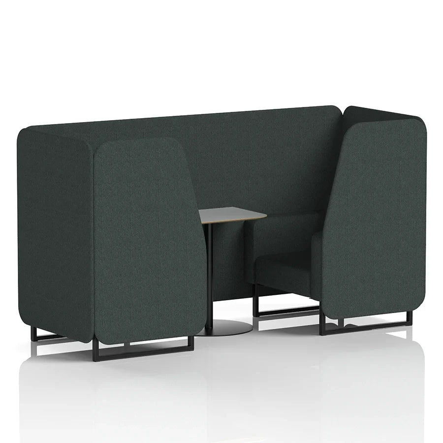 Brixworth Booth in Single Tone - 2 Seater with Grey Table