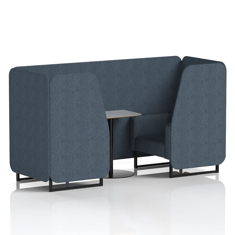 Brixworth Booth in Single Tone - 2 Seater with Grey Table