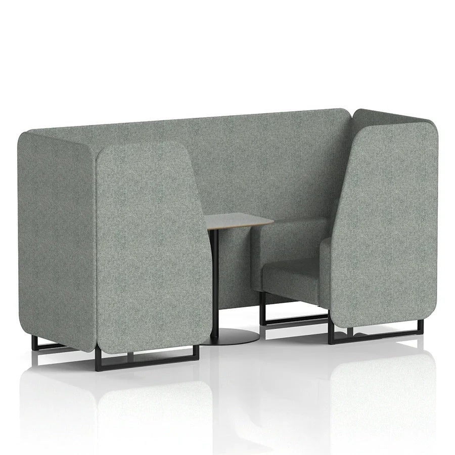 Brixworth Booth in Single Tone - 2 Seater with Grey Table