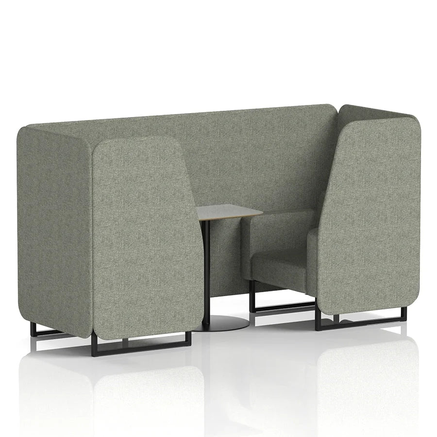 Brixworth Booth in Single Tone - 2 Seater with Grey Table