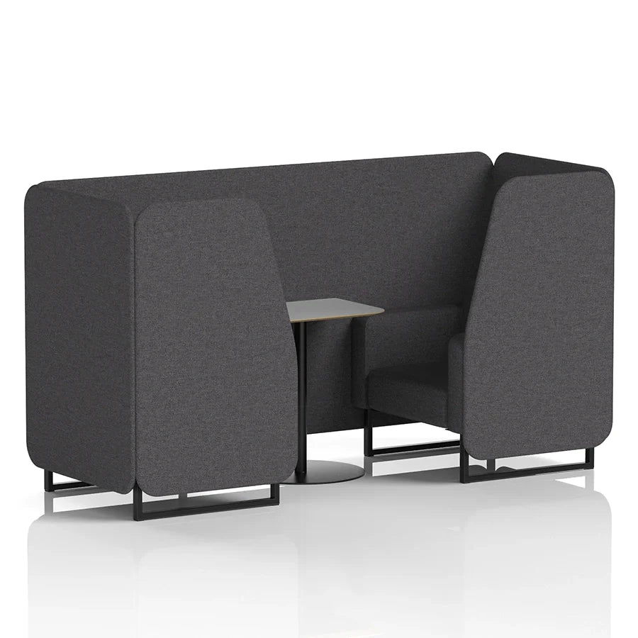 Brixworth Booth in Single Tone - 2 Seater with Grey Table