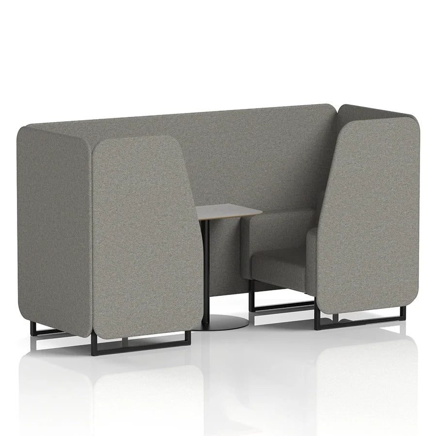 Brixworth Booth in Single Tone - 2 Seater with Grey Table