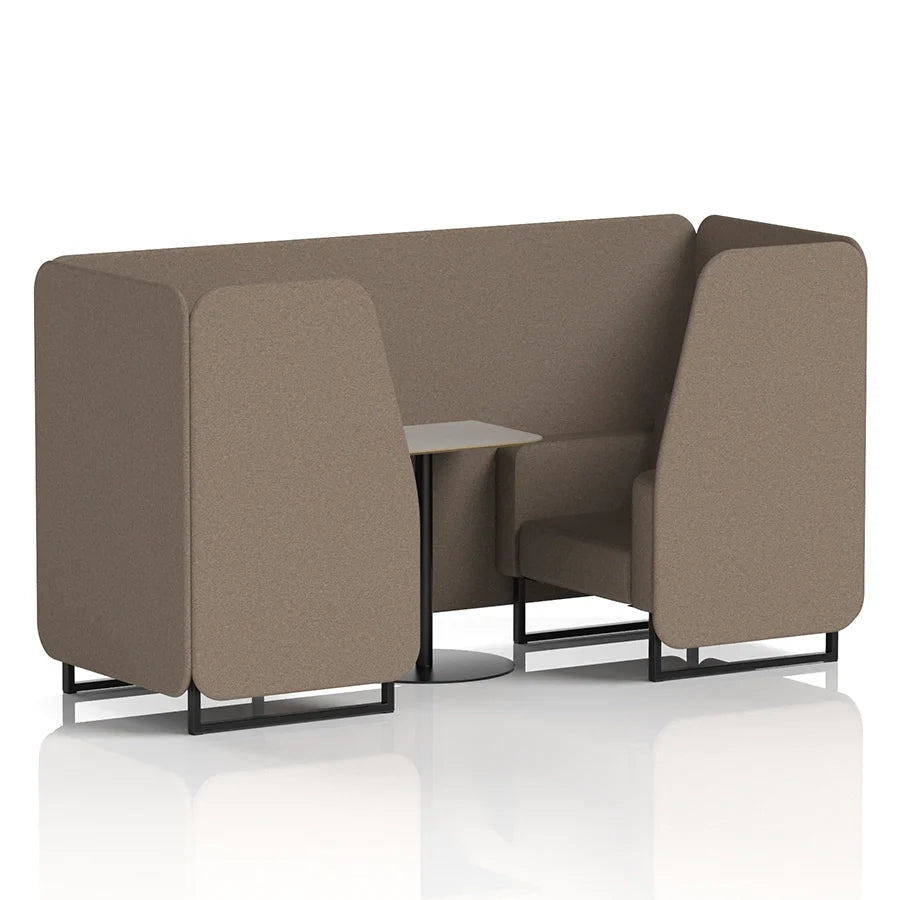 Brixworth Booth in Single Tone - 2 Seater with Grey Table