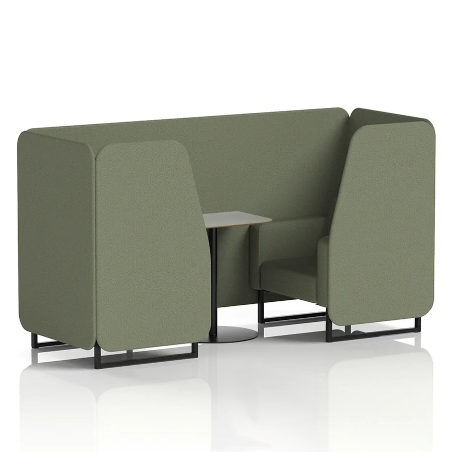 Brixworth Booth in Single Tone - 2 Seater with Grey Table