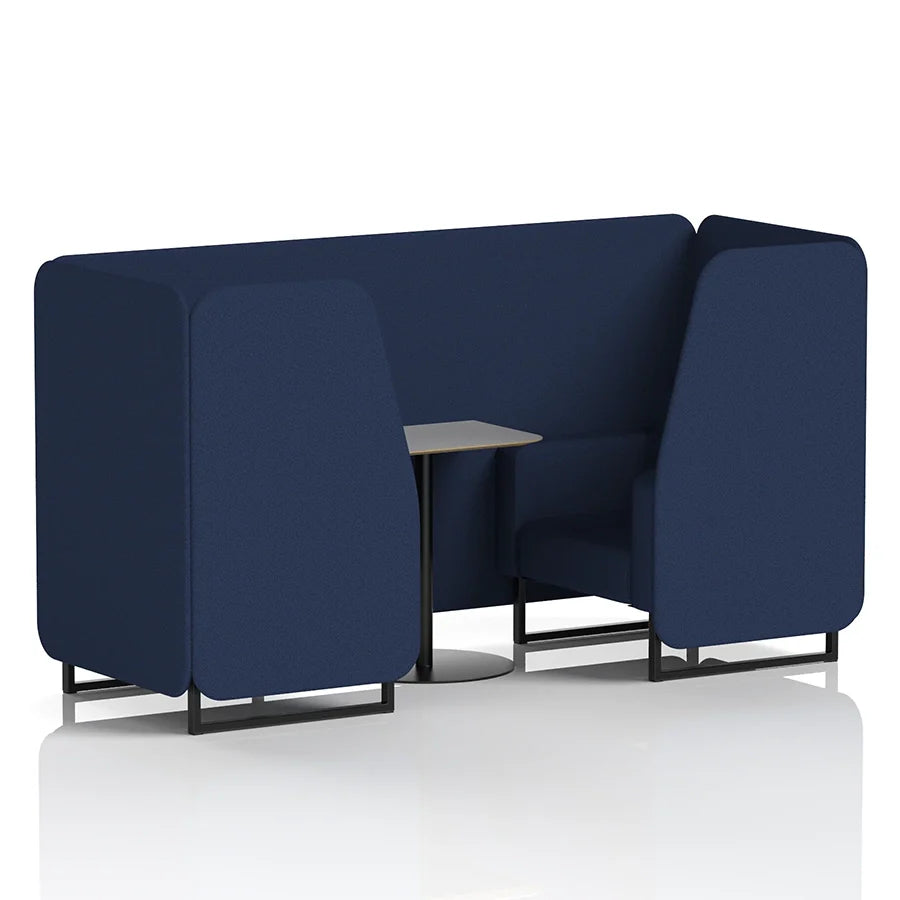 Brixworth Booth in Single Tone - 2 Seater with Grey Table