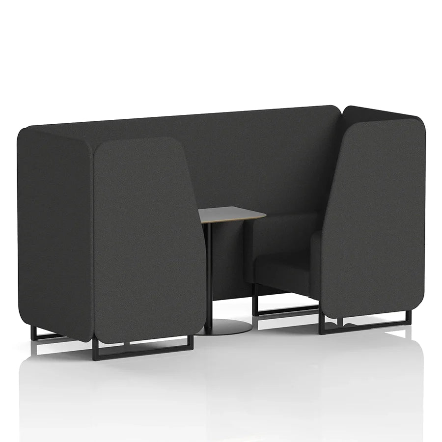 Brixworth Booth in Single Tone - 2 Seater with Grey Table