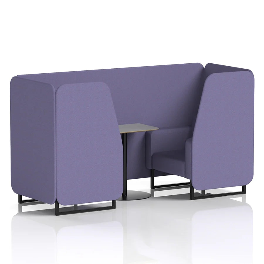 Brixworth Booth in Single Tone - 2 Seater with Grey Table