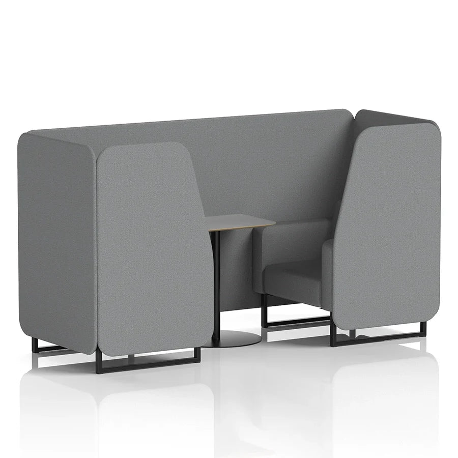 Brixworth Booth in Single Tone - 2 Seater with Grey Table