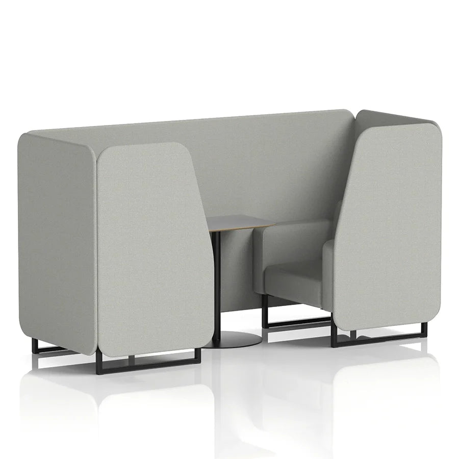 Brixworth Booth in Single Tone - 2 Seater with Grey Table