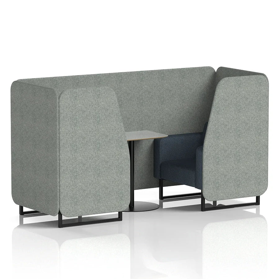 Brixworth Booth in Two Tone - 2 Seater with Grey Table
