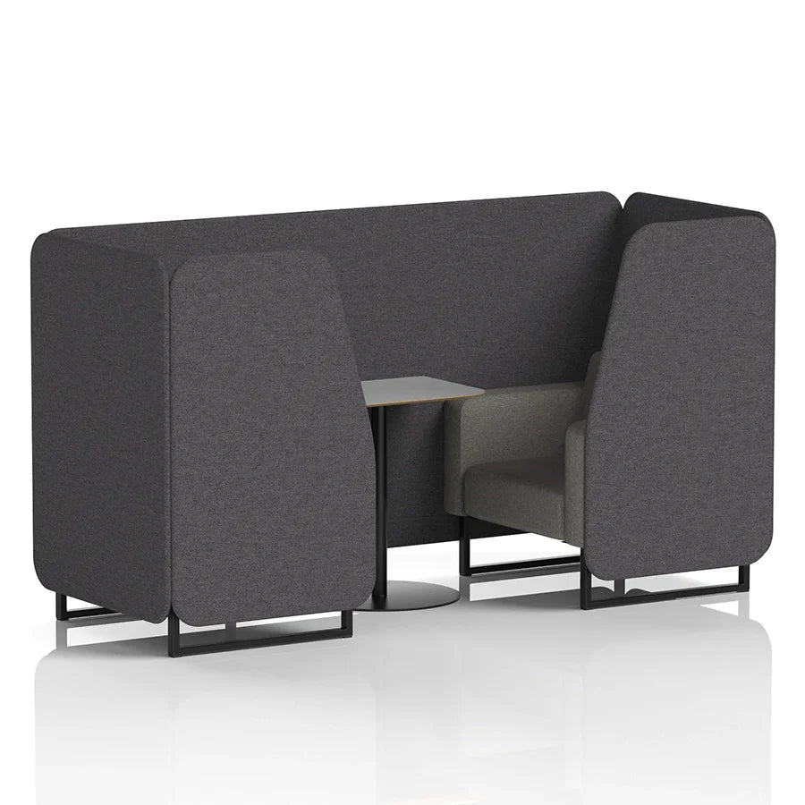 Brixworth Booth in Two Tone - 2 Seater with Grey Table