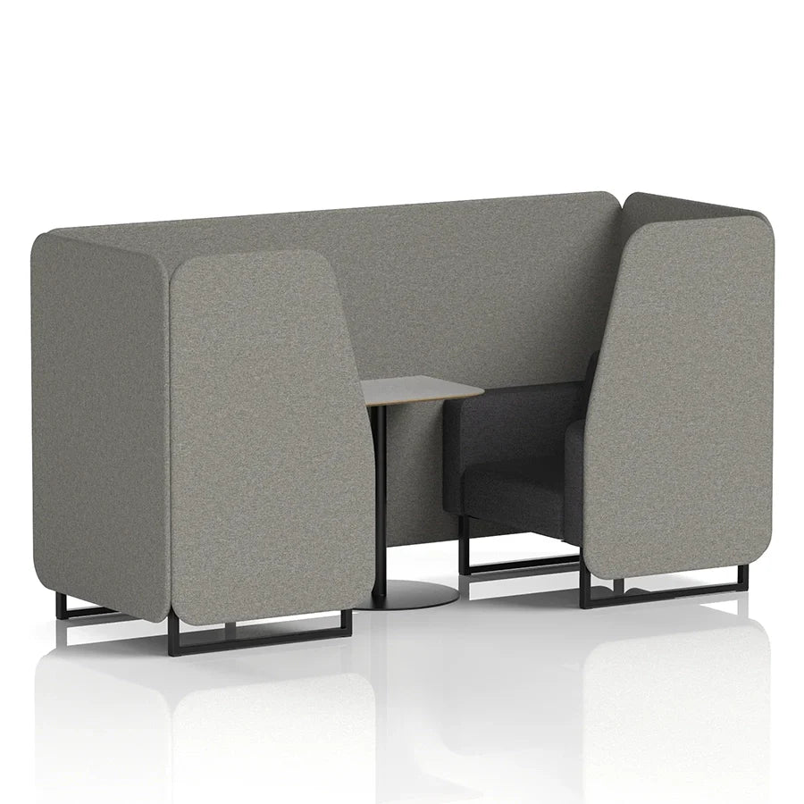 Brixworth Booth in Two Tone - 2 Seater with Grey Table