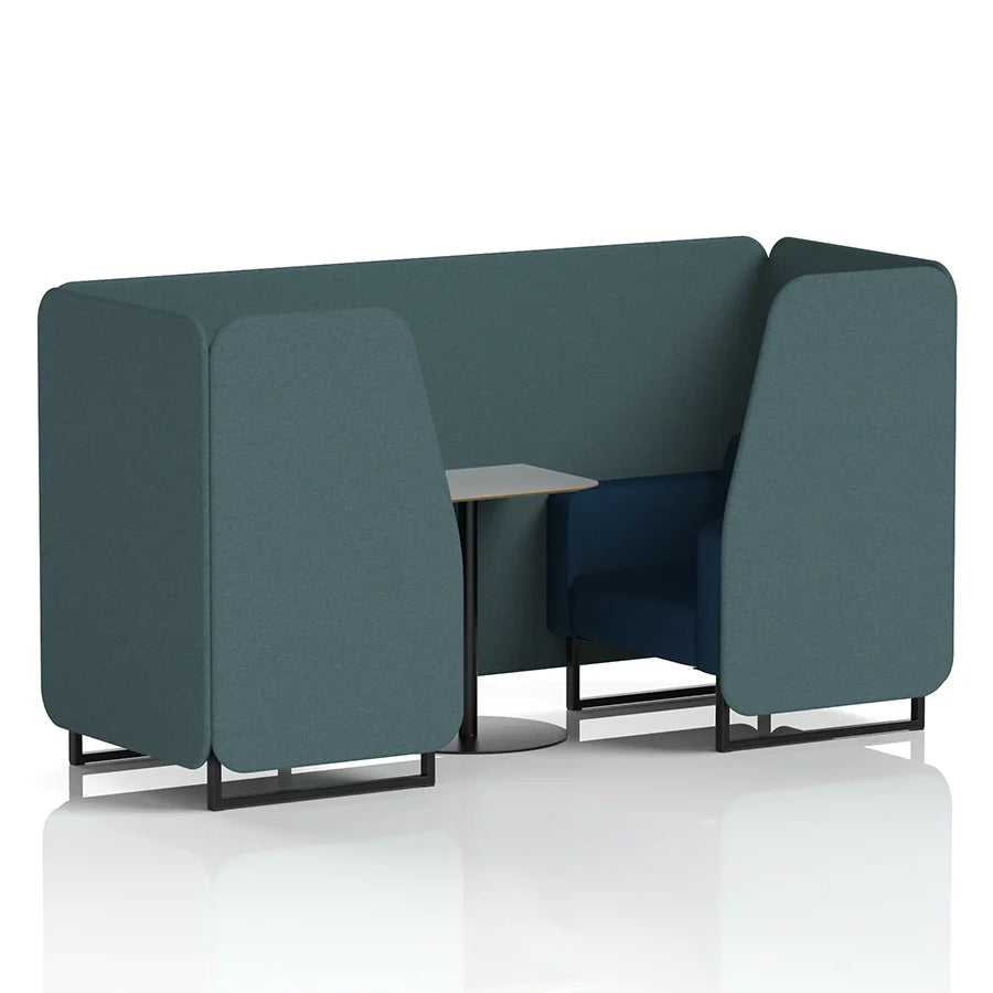 Brixworth Booth in Two Tone - 2 Seater with Grey Table