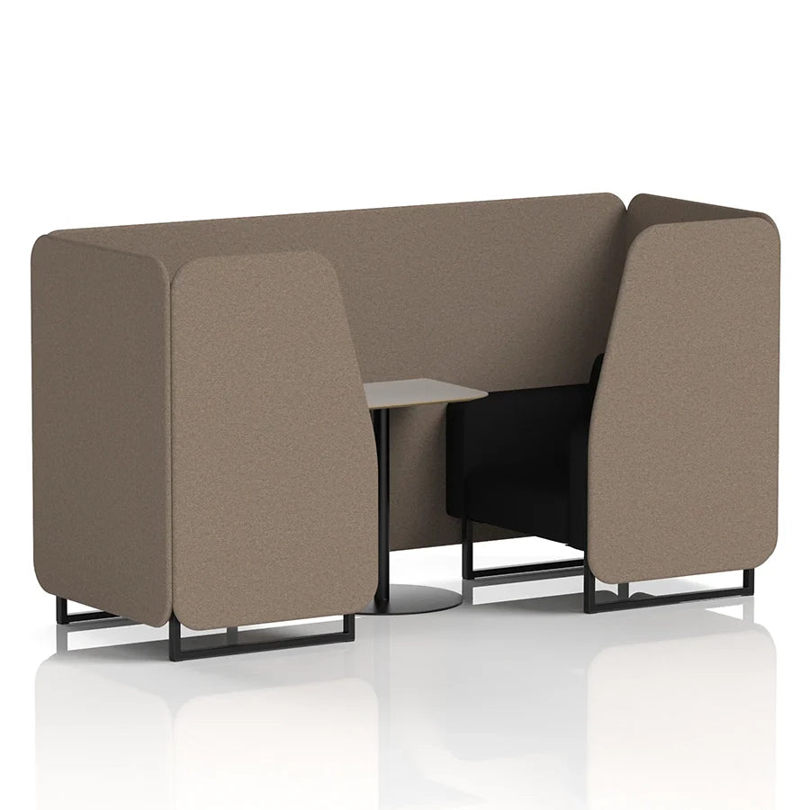 Brixworth Booth in Two Tone - 2 Seater with Grey Table