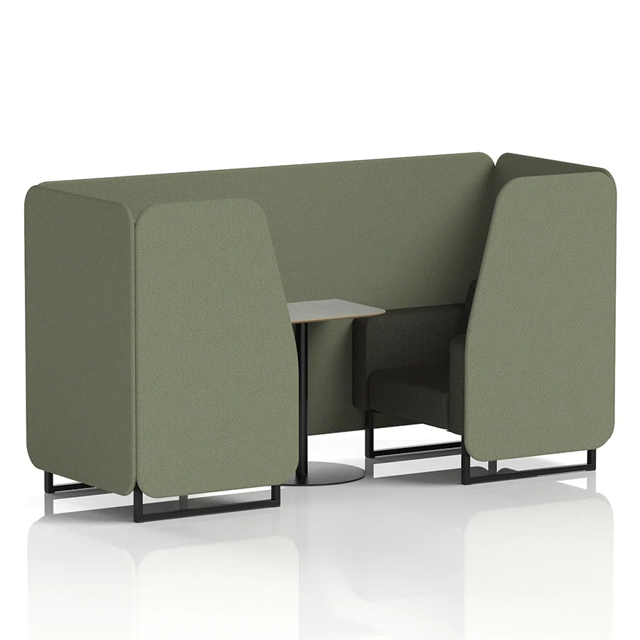 Brixworth Booth in Two Tone - 2 Seater with Grey Table