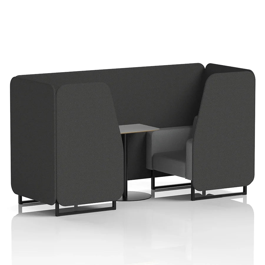Brixworth Booth in Two Tone - 2 Seater with Grey Table