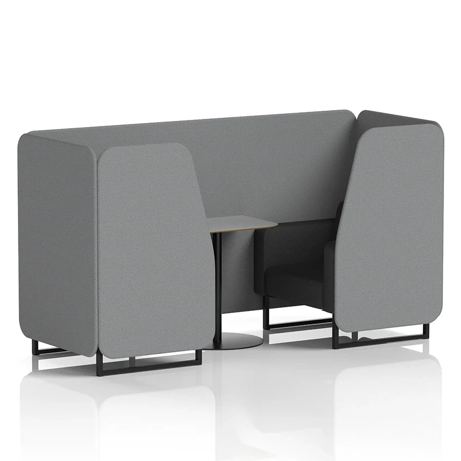 Brixworth Booth in Two Tone - 2 Seater with Grey Table