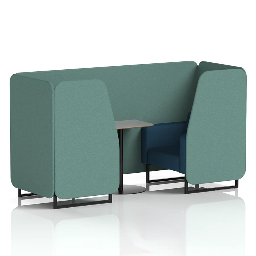 Brixworth Booth in Two Tone - 2 Seater with Grey Table