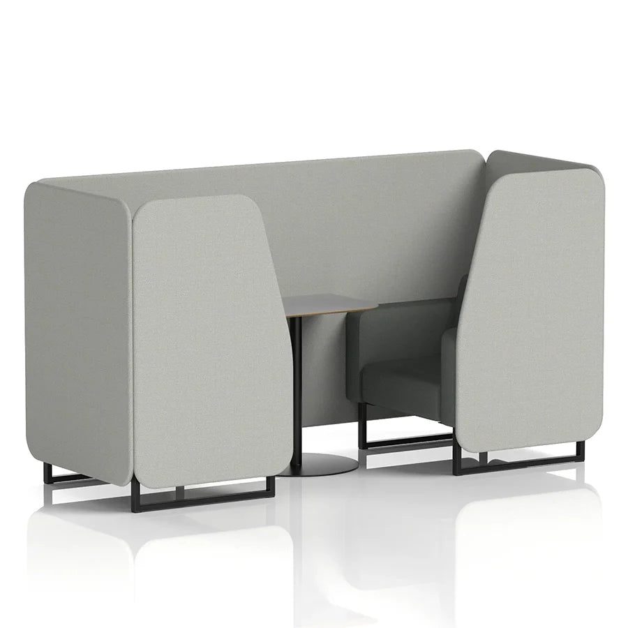 Brixworth Booth in Two Tone - 2 Seater with Grey Table
