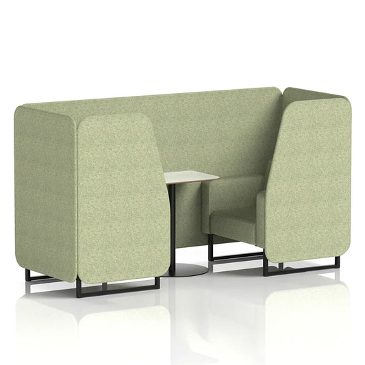 Brixworth Booth in Single Tone - 2 Seater with White Table