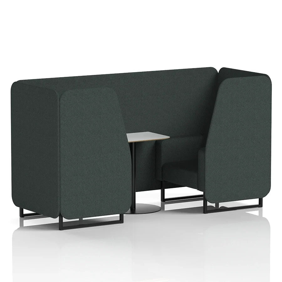 Brixworth Booth in Single Tone - 2 Seater with White Table