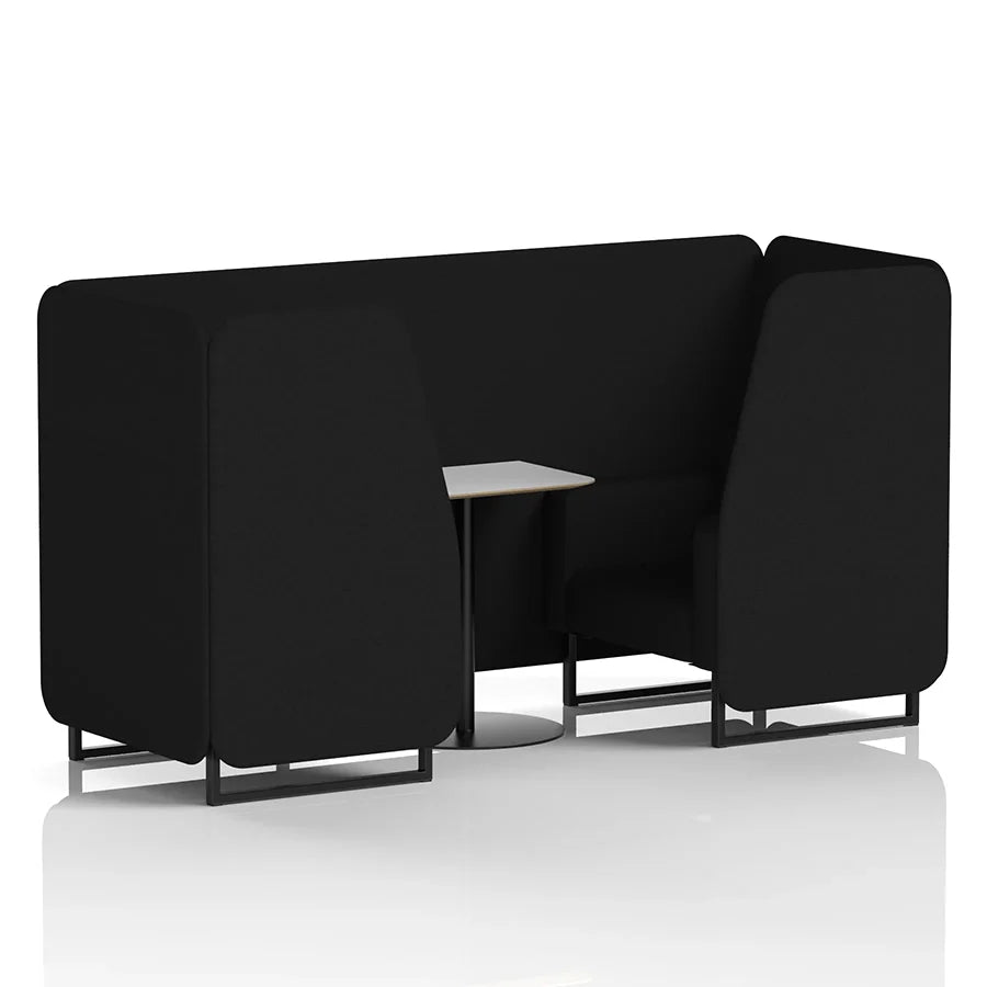 Brixworth Booth in Single Tone - 2 Seater with White Table