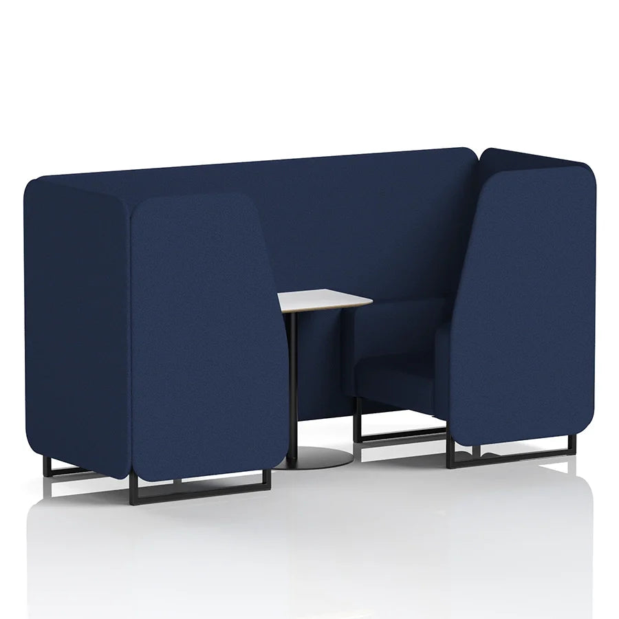 Brixworth Booth in Single Tone - 2 Seater with White Table