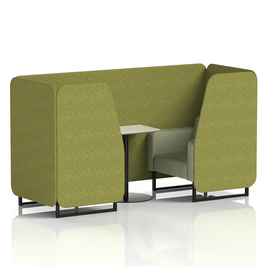 Brixworth Booth in Two Tone - 2 Seater with White Table