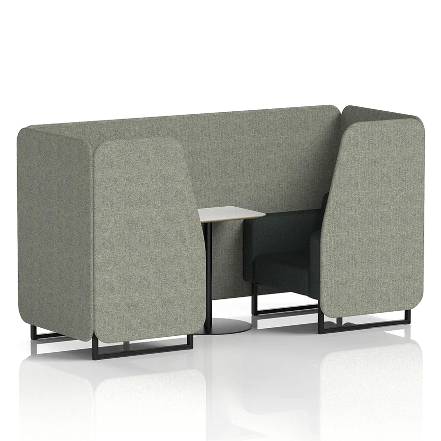 Brixworth Booth in Two Tone - 2 Seater with White Table