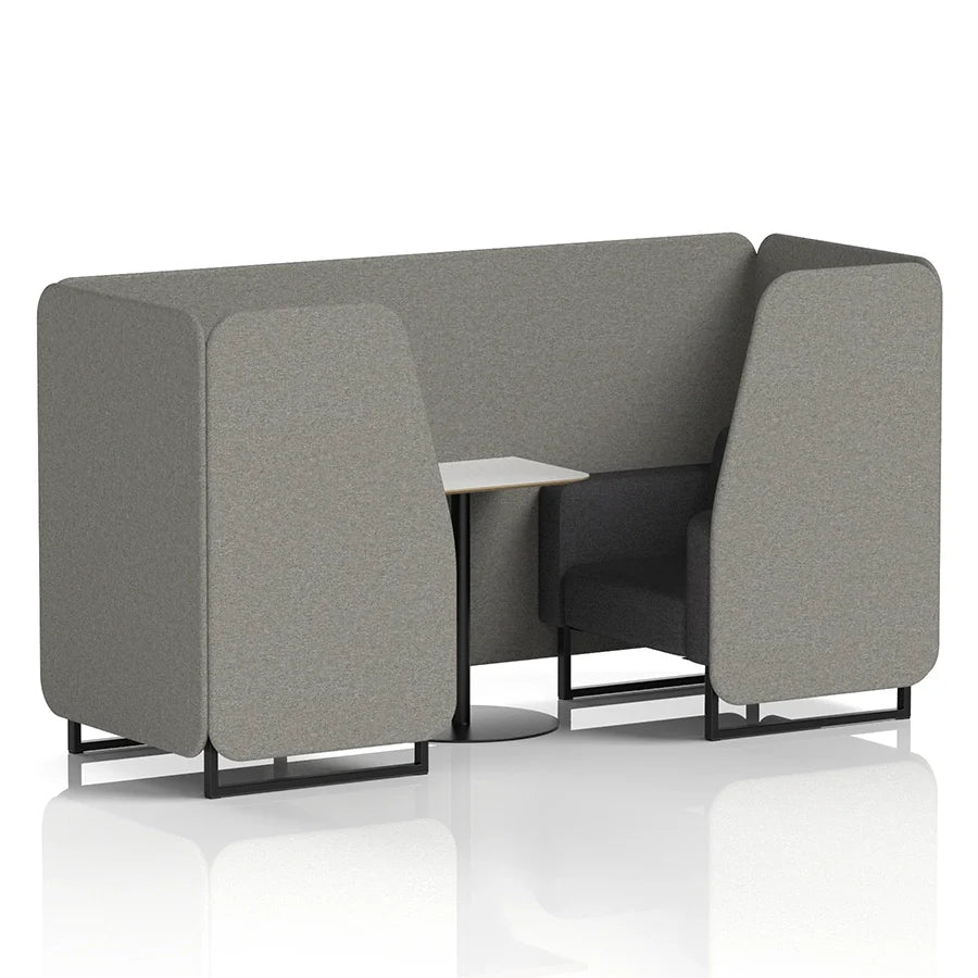 Brixworth Booth in Two Tone - 2 Seater with White Table