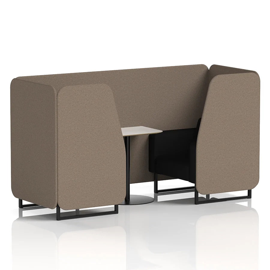 Brixworth Booth in Two Tone - 2 Seater with White Table
