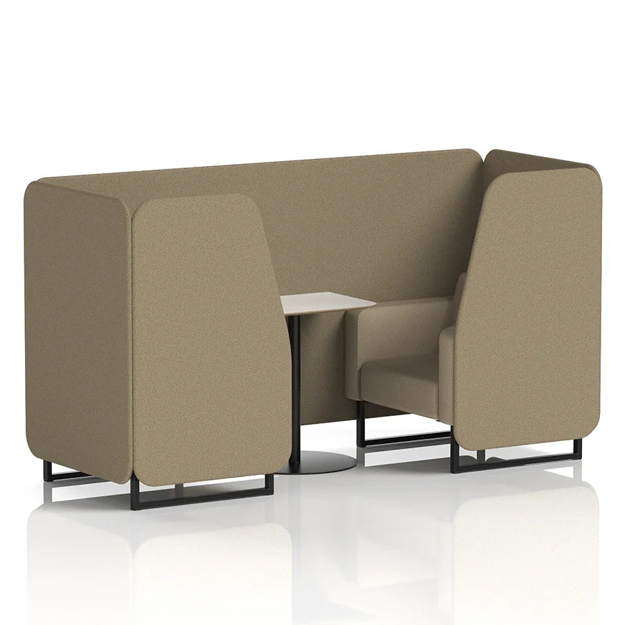 Brixworth Booth in Two Tone - 2 Seater with White Table