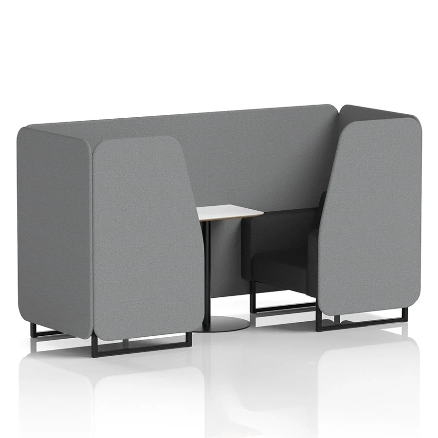 Brixworth Booth in Two Tone - 2 Seater with White Table