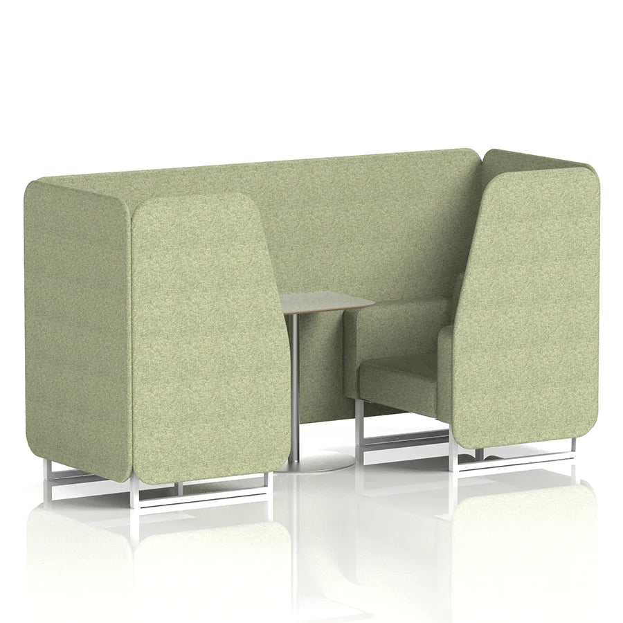 Brixworth Booth in Single Tone - 2 Seater with Grey Table