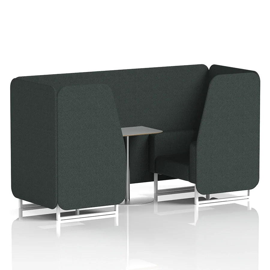 Brixworth Booth in Single Tone - 2 Seater with Grey Table