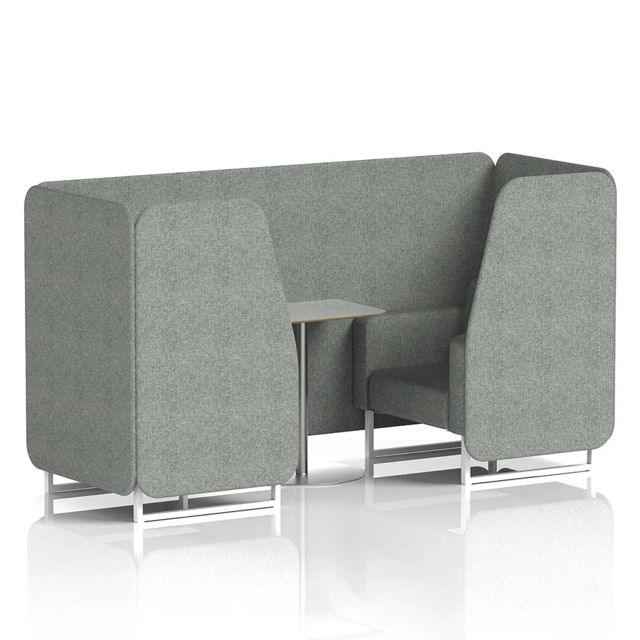 Brixworth Booth in Single Tone - 2 Seater with Grey Table