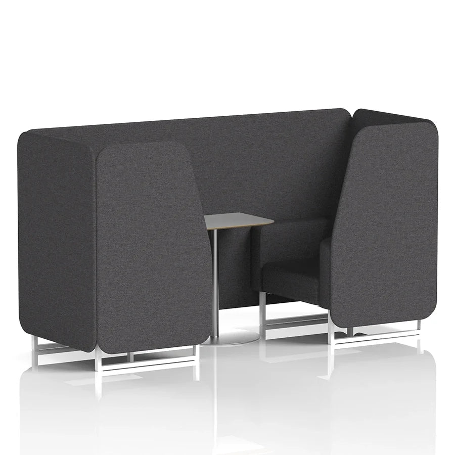Brixworth Booth in Single Tone - 2 Seater with Grey Table