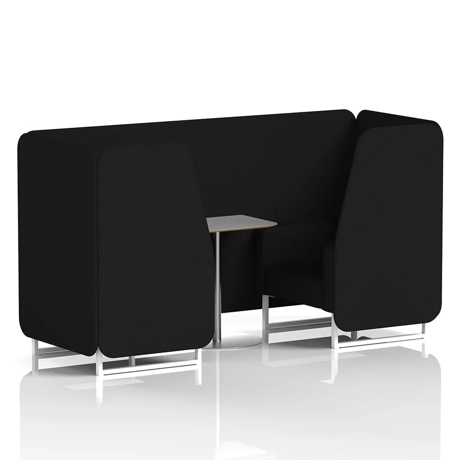 Brixworth Booth in Single Tone - 2 Seater with Grey Table