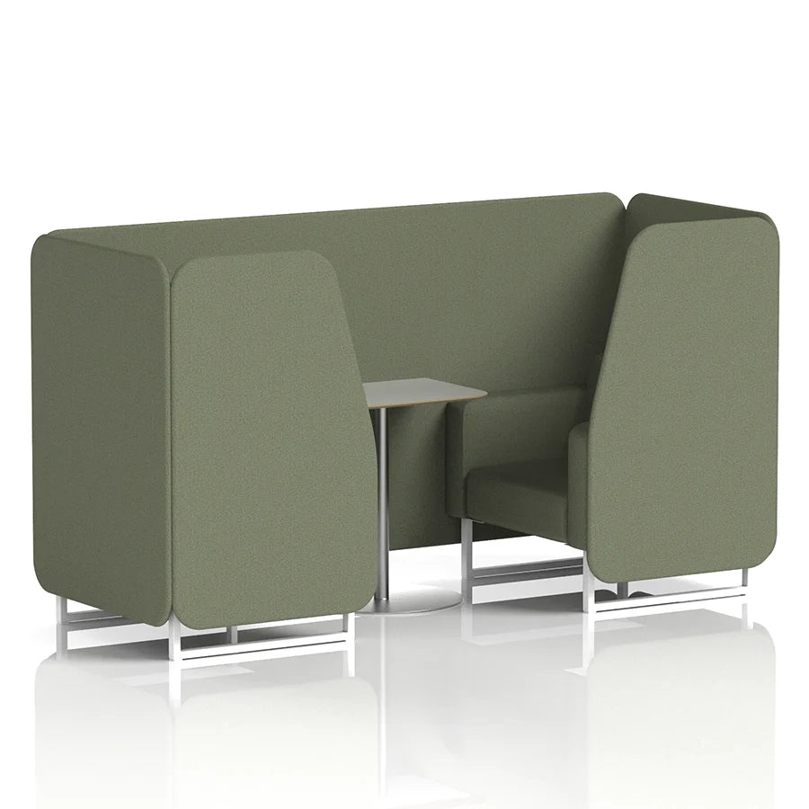 Brixworth Booth in Single Tone - 2 Seater with Grey Table
