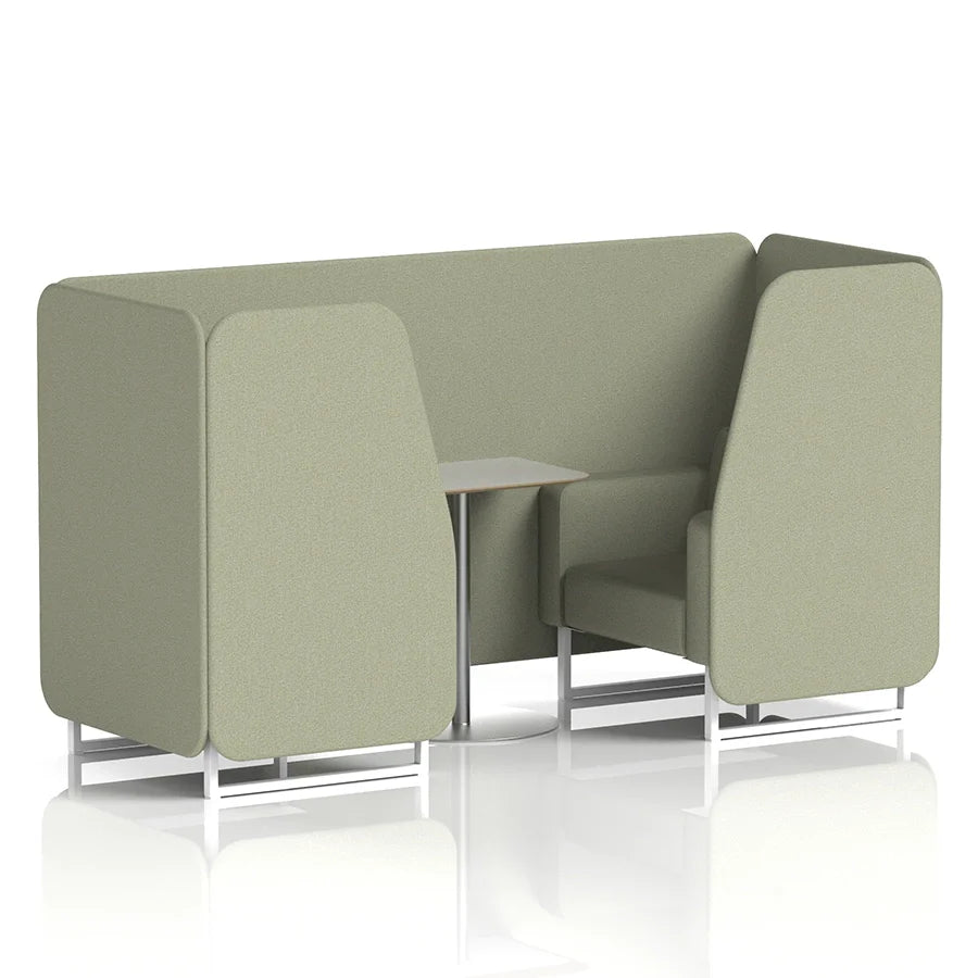 Brixworth Booth in Single Tone - 2 Seater with Grey Table