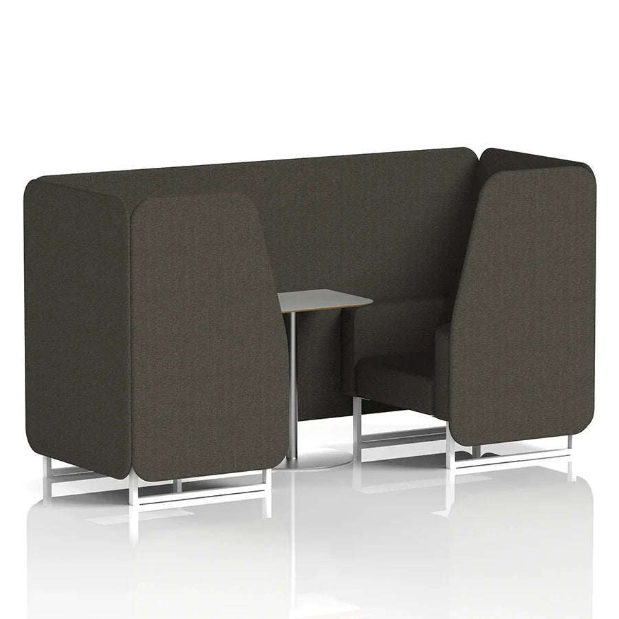Brixworth Booth in Single Tone - 2 Seater with Grey Table
