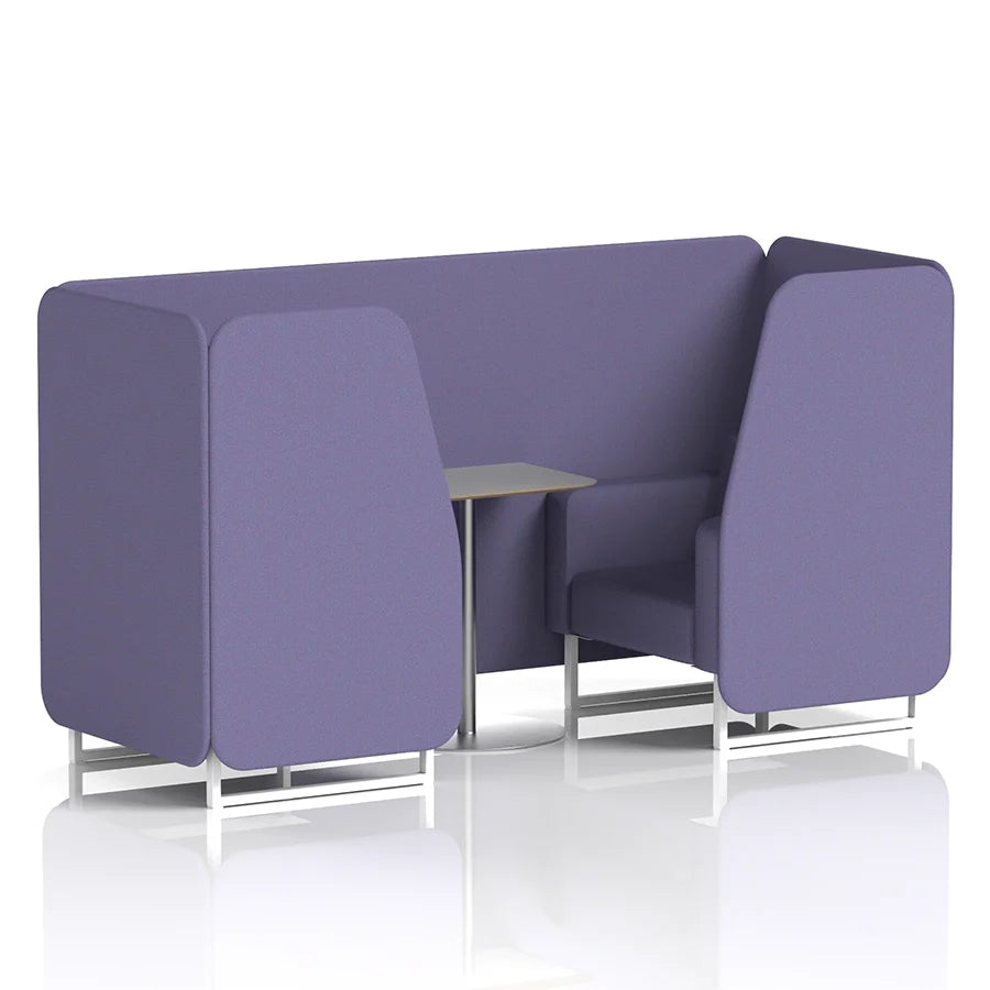 Brixworth Booth in Single Tone - 2 Seater with Grey Table