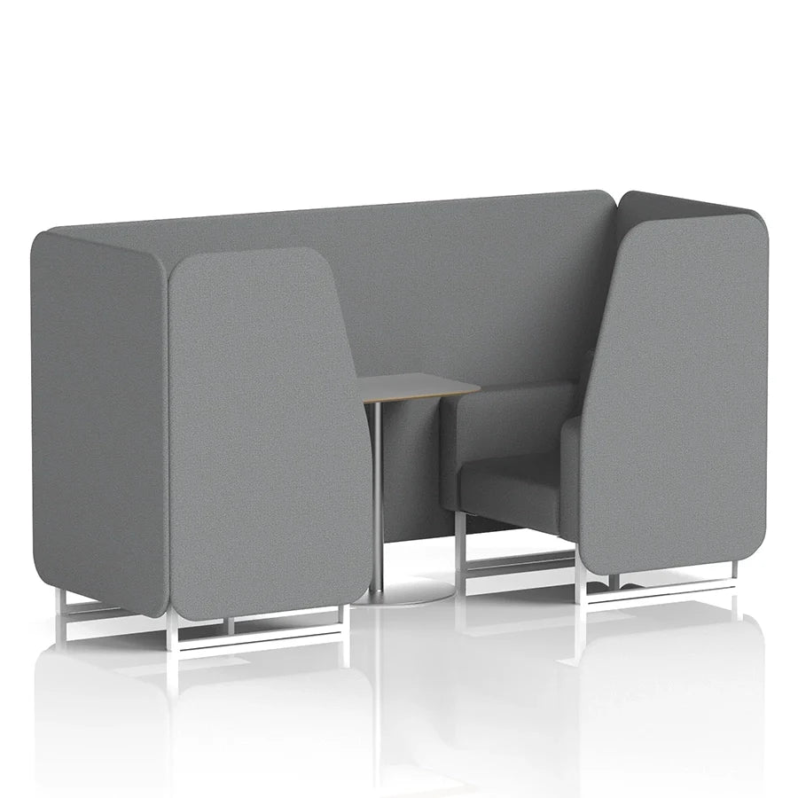 Brixworth Booth in Single Tone - 2 Seater with Grey Table