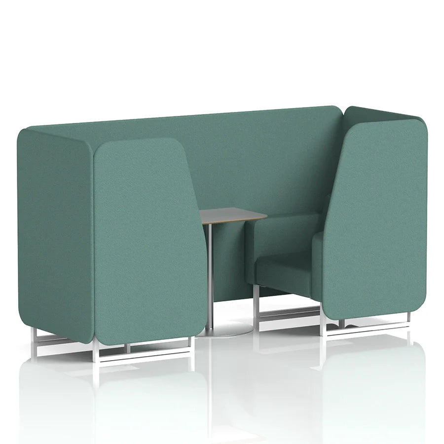 Brixworth Booth in Single Tone - 2 Seater with Grey Table