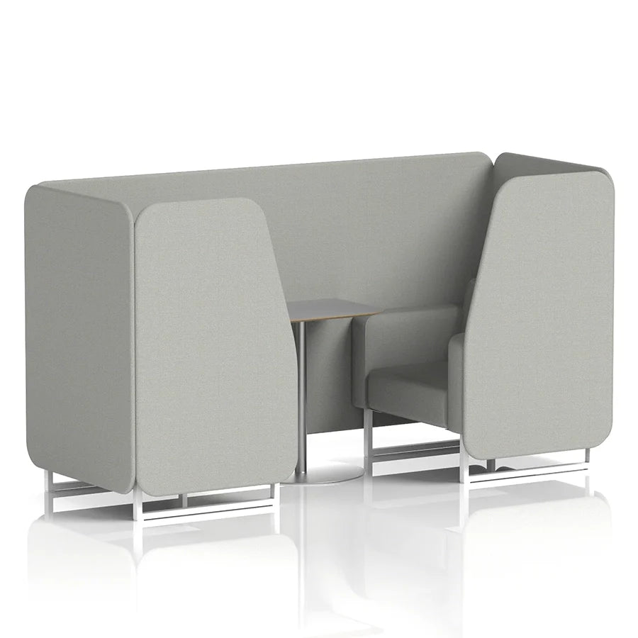 Brixworth Booth in Single Tone - 2 Seater with Grey Table