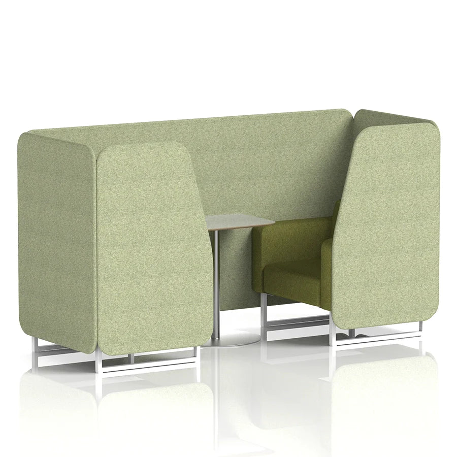 Brixworth Booth in Two Tone - 2 Seater with Grey Table