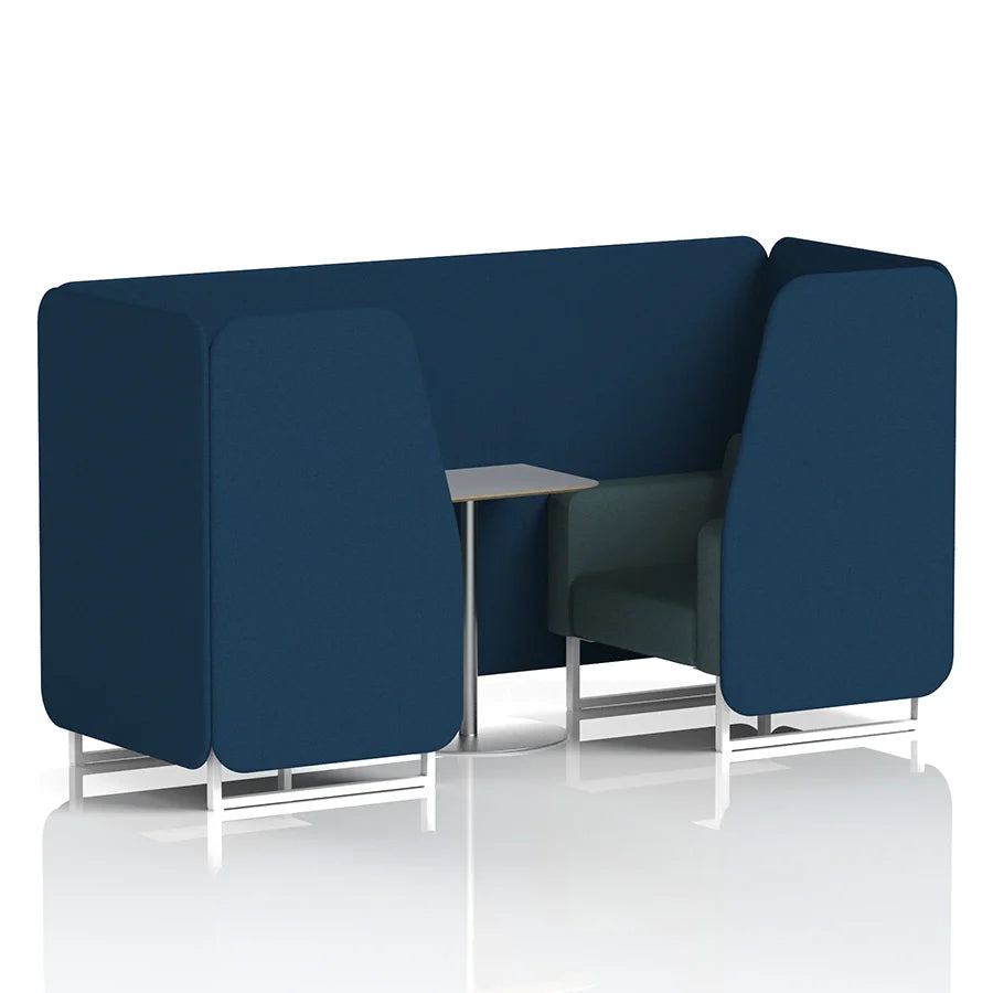 Brixworth Booth in Two Tone - 2 Seater with Grey Table