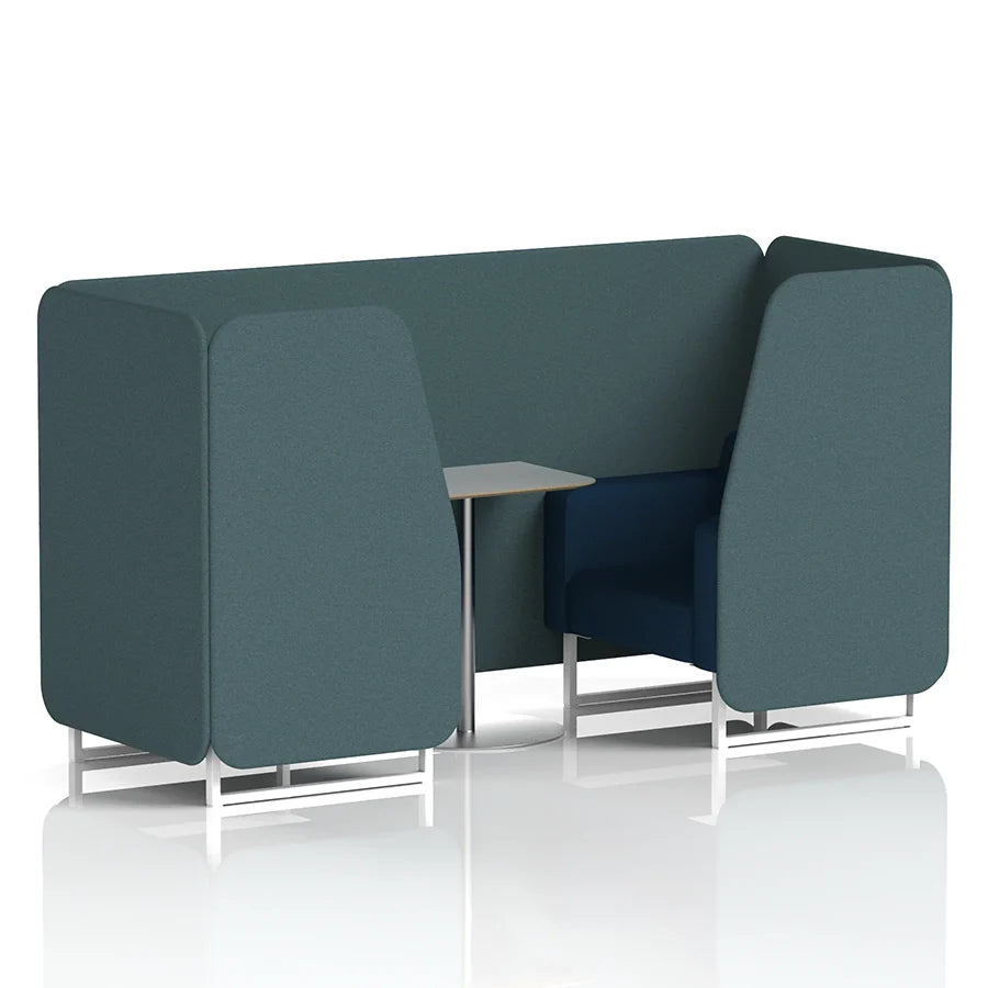 Brixworth Booth in Two Tone - 2 Seater with Grey Table