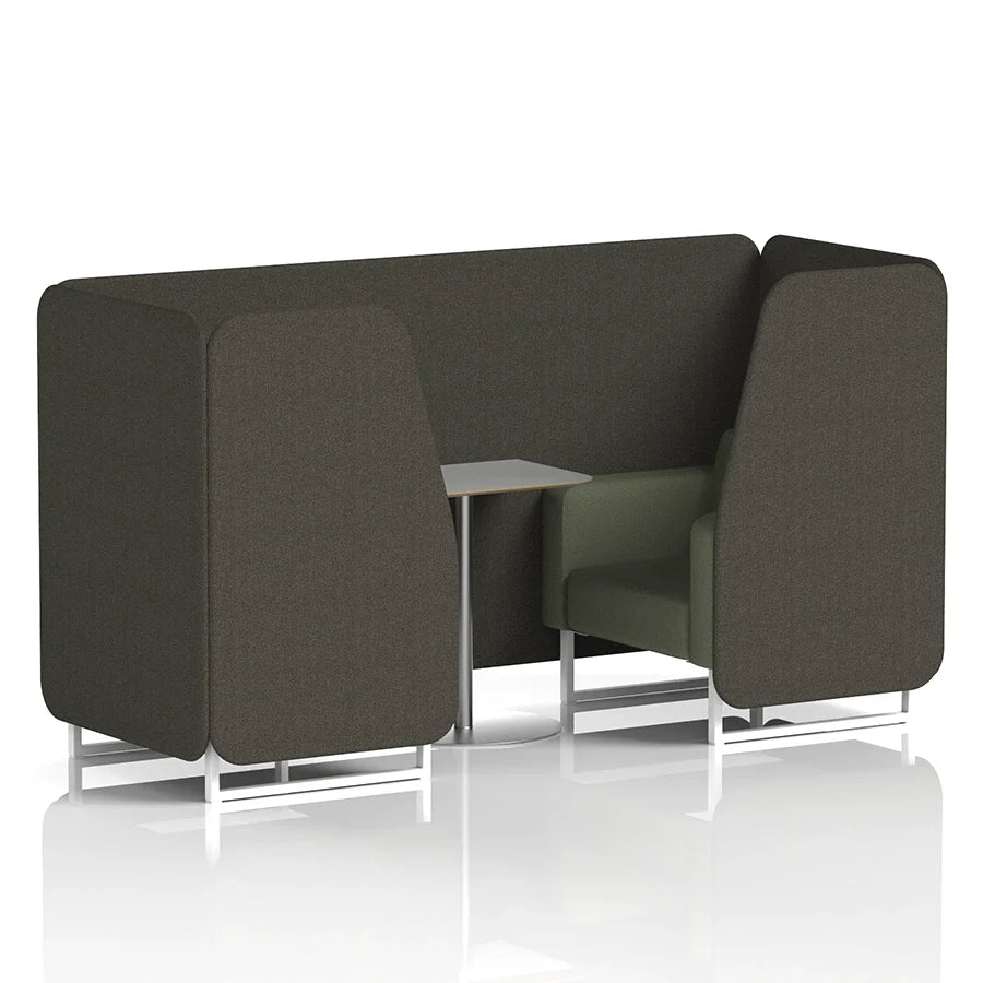 Brixworth Booth in Two Tone - 2 Seater with Grey Table